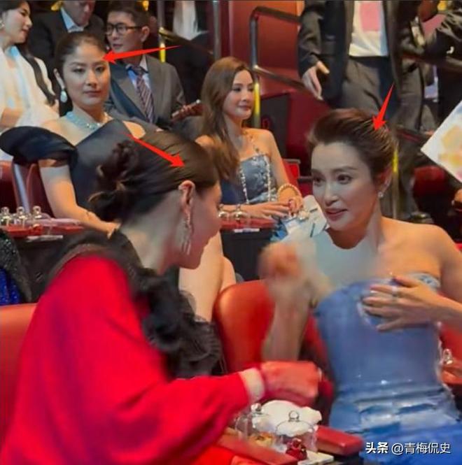 抢镜胡杏儿美出圈C位张柏芝抢尽风头AG真人平台澳门晚宴：刘嘉玲大露背(图7)